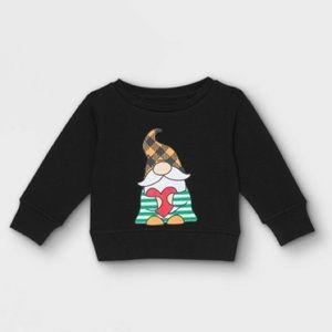 Baby Holiday Gnome with Heart Sweatshirt Size 0-3 Months NEW